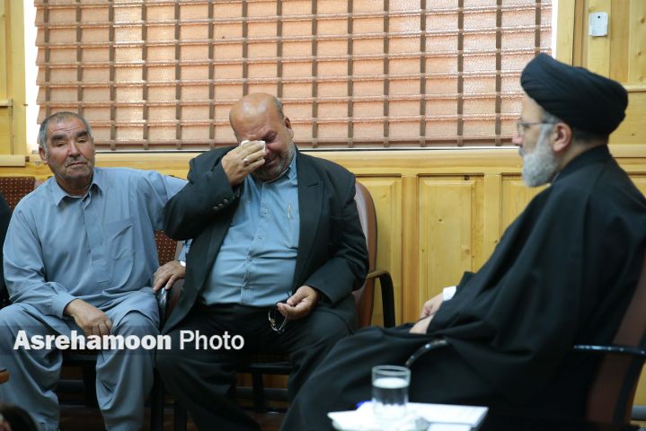 دیدار رئیس قوه قضاییه با خانواده های دو مرزبان ربوده شده