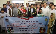 استقبال مردم زاهدان از قهرمان سیستانی در مسابقات ووشوی جوانان آسیا