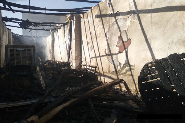 آتش سوزی یک سفره خانه سنتی در زاهدان/ حریق مهار و از گسترش آن جلوگیری شد