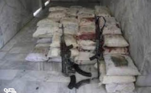 کشف بیش از نیم تن مواد مخدر از نوع تریاک و دو قبضه سلاح کلاش در ایرانشهر