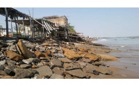 خسارت ۵۰ میلیارد ریالی طوفان کیار به زیرساخت اسکله های کنارک