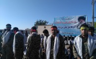 گزارش تصویری/ اجتماع هزار نفری بسیجیان اهل تشیع و تسنن در سپاه شهرستان ایرانشهر  