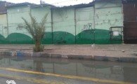 آبگرفتگی معابرو خیابان ها درایرانشهربا باران پاییزی  