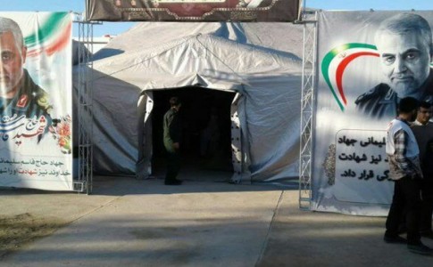 ارائه خدمات رایگان در بیمارستان صحرایی سپاه در مناطق سیل زده