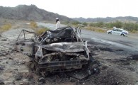 یک کشته و 4 مجروح بر اثر واژگونی پژو  405 در محور ایرانشهر - بم
