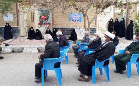 برگزاری یادواره شهید ابروی محله در زاهدان