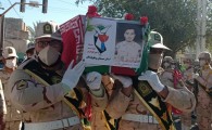 فیلم/ تشییع پیکر پاک شهید مدافع وطن در سراوان  