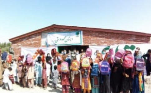 افتتاح مدرسه ۲ کلاسه خیر ساز روستای رحمان آباد موتور سگاری ایرانشهر