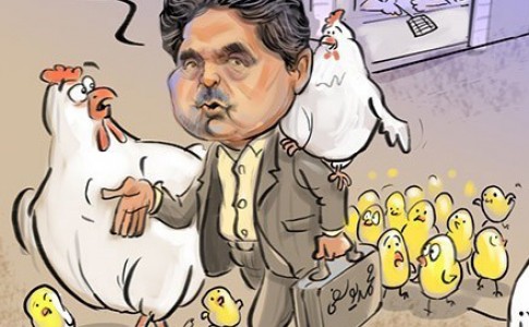 کاریکاتور/ آیا مردم از صف مرغ خوششان می‌آید!