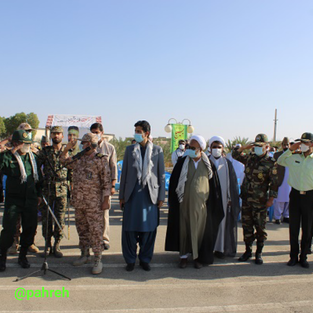 تجمع بزرگ بسیجیان با عنوان حماسه شکوه مقاومت در ایرانشهر