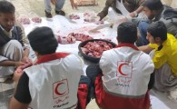 توزیع ۲۰۰ کیلوگرم گوشت گرم بین نیازمندان  ایرانشهری