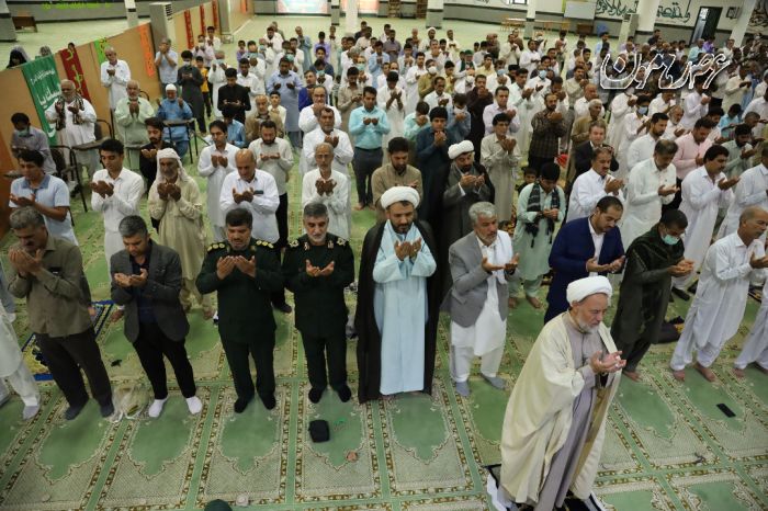 اقامه نماز عید قربان در ایرانشهر
