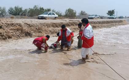 ۱ نفر گرفتار در طغیان رودخانه مهرستان نجات یافت