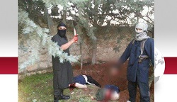 بریدن سر دو شهروند سوری توسط "داعش" +‌عکس