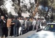 اعتصاب رانندگان خودروهای سنگین جلوی استانداری سیستان و بلوچستان