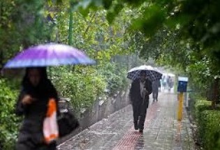 تداوم بارندگی در استان تا چهارشنبه/ سرعت وزش باد در جنوب استان افزایش می یابد