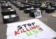 تشییع نمادین اجساد در برلین در اعتراض به حملات رژیم صهیونیستی + تصاویر