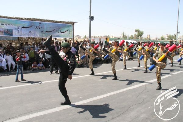 مراسم رژه نیروهای مسلح سیستان وبلوچستان در زاهدان
