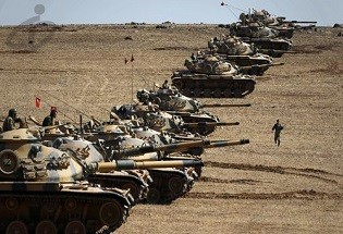 گزارش تصویری/ ادامه درگیری بین ارتش ترکیه و کردهای کوبانی