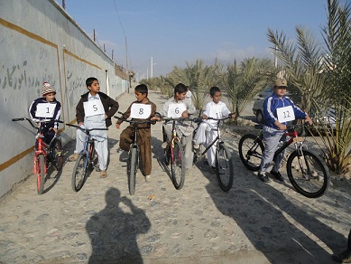 برگزاری مسابقات دوچرخه سواری در شهرستان مهرستان