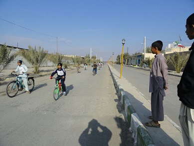برگزاری مسابقات دوچرخه سواری در شهرستان مهرستان