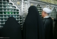 هاشمی رفسنجانی در حال توسل به حضرت معصومه (س)+عکس