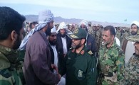 دیدار فرمانده سپاه سلمان سیستان و بلوچستان با سران طوایف اهل سنت در منطقه عمومی رزمایش میرجاوه  