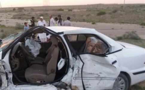 دو مصدوم بر اثر تصادف خودرو پژو با سمند در جنوب غرب سیستان و بلوچستان+ تصاویر