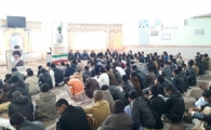 ۱۸۰ دانش آموز پسرشهرستان هیرمند جشن عبادت برگزارکردند