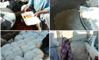 توزیع لباس و غذای گرم به خانواده های نیازمند سیستانی