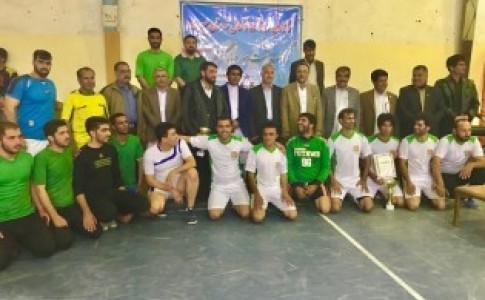 برگزاری مراسم اختتامیه مسابقات فوتسال جام فجر در ميرجاوه