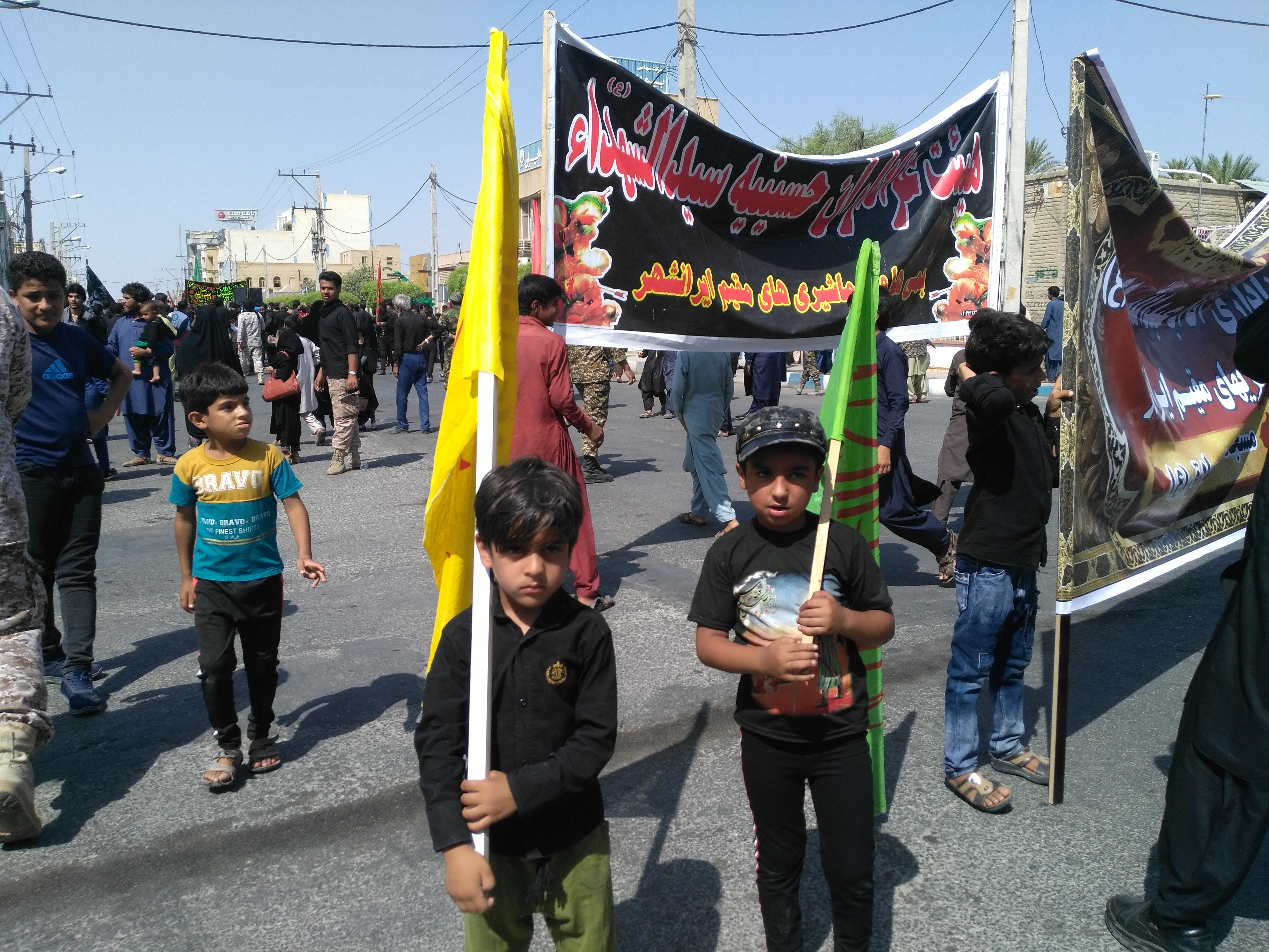 عزاداری کودکان روز تاسوعا در ایرانشهر