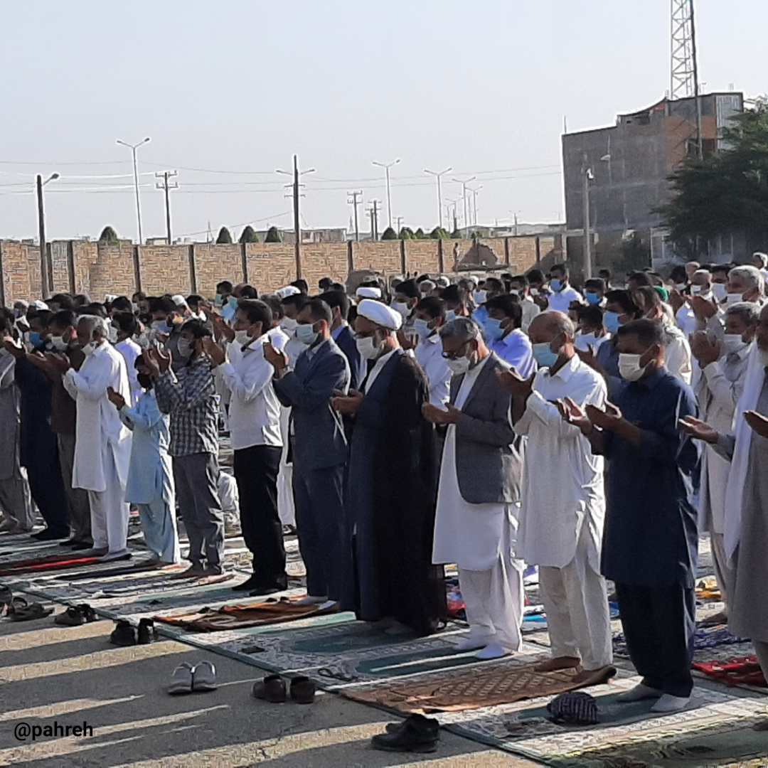 اقامه نماز عید سعید فطر در ایرانشهر
