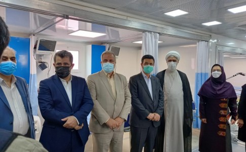 افتتاح بیمارستان سیار احسان ستاد اجرایی فرمان حضرت امام(ره) در زاهدان
