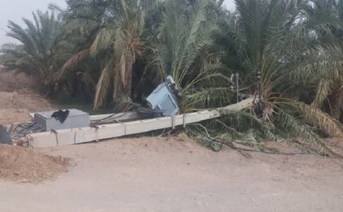 طوفان شدید دلگان را در نوردید/برق مرکز شهرستان قطع شد