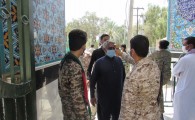 توزیع 500 ماسک رایگان میان شهروندان سراوانی/ هزار نفر از عزاداران حسینی توسط بسیجیان تب سنجی شدند