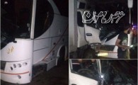 انحراف به چپ کامیونت، علت تصادف اتوبوس در محور ایرانشهر-بندرعباس/ مسافران سالم هستند