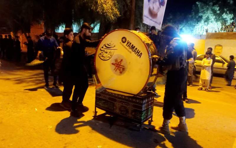 دسته روی و عزاداری سالار شهیدان در سراوان