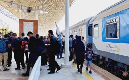 قطار زائران اربعین حسینی (ع) از مقصد زاهدان راه‌اندازی شد